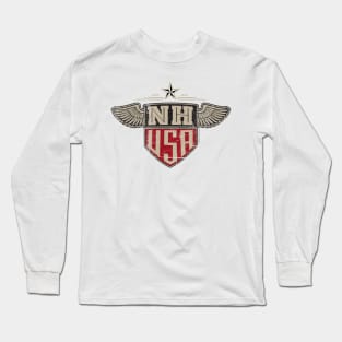 New Hampshire USA Shield Long Sleeve T-Shirt